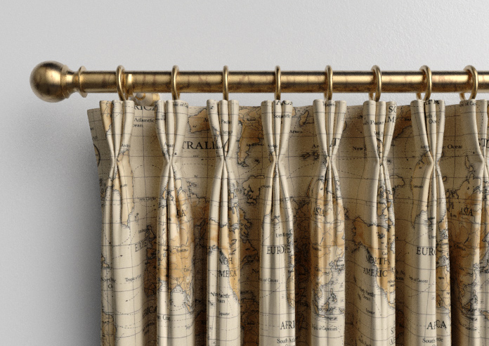 Maps, Multi - Made to Measure Curtains - Image 11